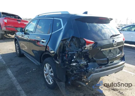 2017 Nissan Rogue Sv z USA, uszkodzony, nr VIN KNMAT2MV2HP572980
